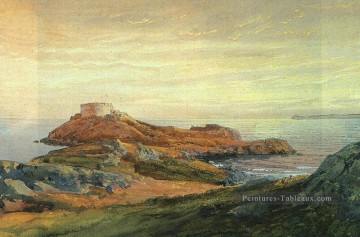  Will Tableaux - Fort Dumpling Jamestown William Trost Richards paysage